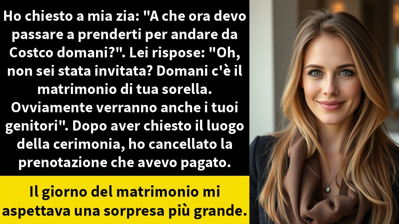 Ho chiesto a mia zia: "A che ora devo passare a prenderti per andare da Costco domani?".