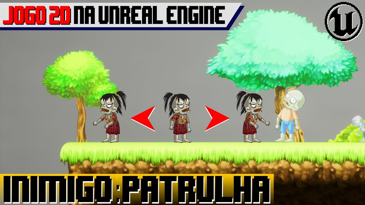 Inimigo em PATRULHA - Jogos 2D na Unreal Engine