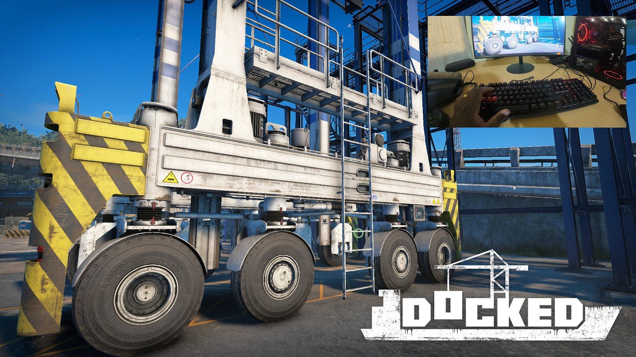 Docked Port Heavy Equipment Exploration