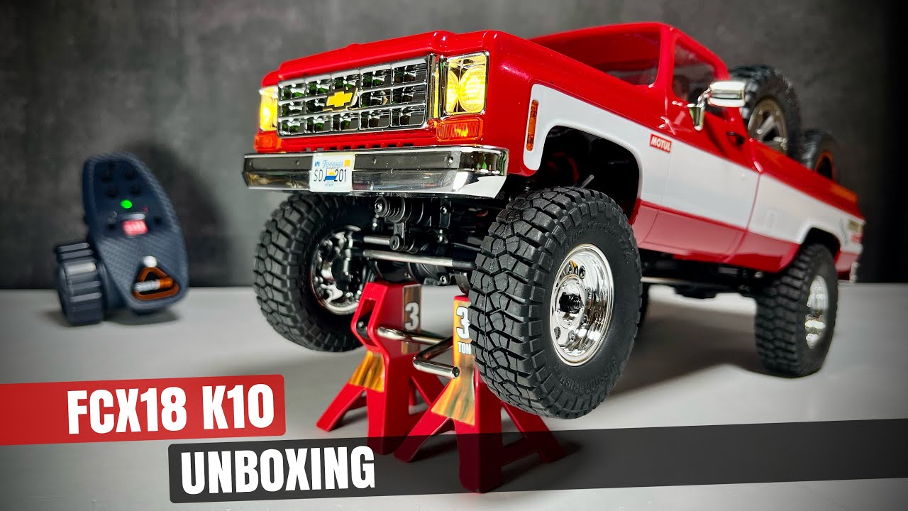 Unboxing !! FMS 1:18 FCX18 Chevrolet K10 V2 RTR Crawler RC