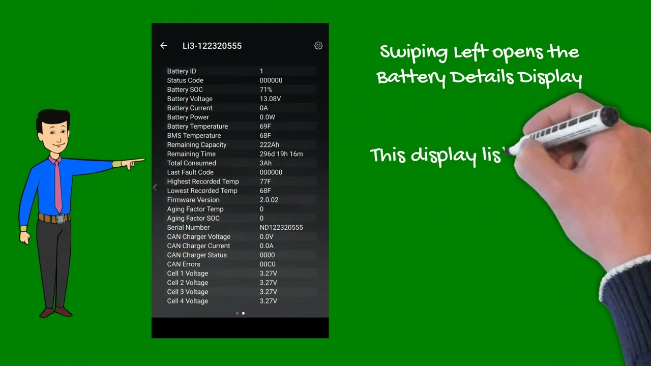 Lithionics Battery Monitor App Demo