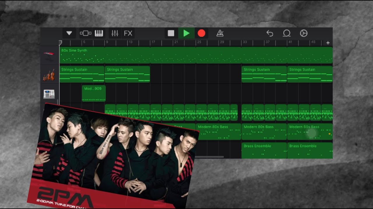 2PM 'Again & Again' Instrumental GarageBand Cover