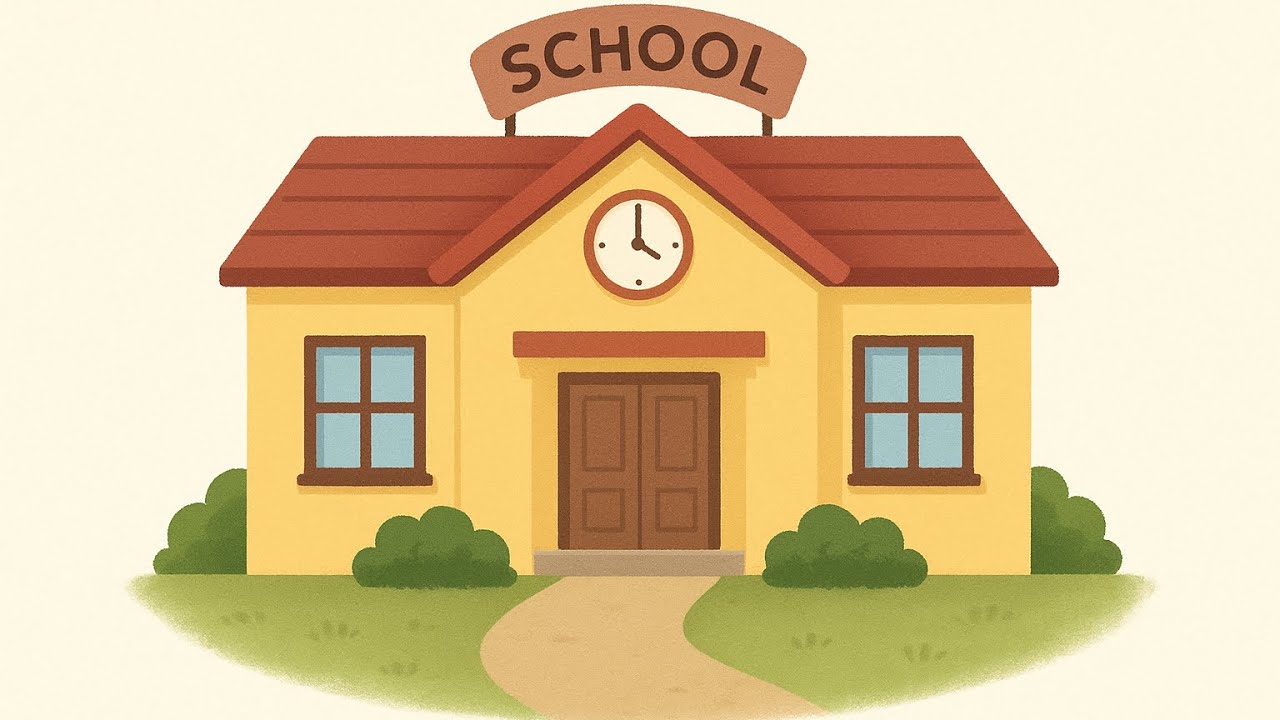 My School – Learn About School Places for Kids | Calm Learning Video 