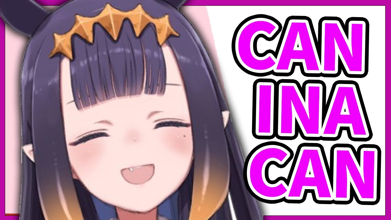 Ina being smug then tells a Dad joke with cans!【Ninomae Ina'nis/HololiveEN】