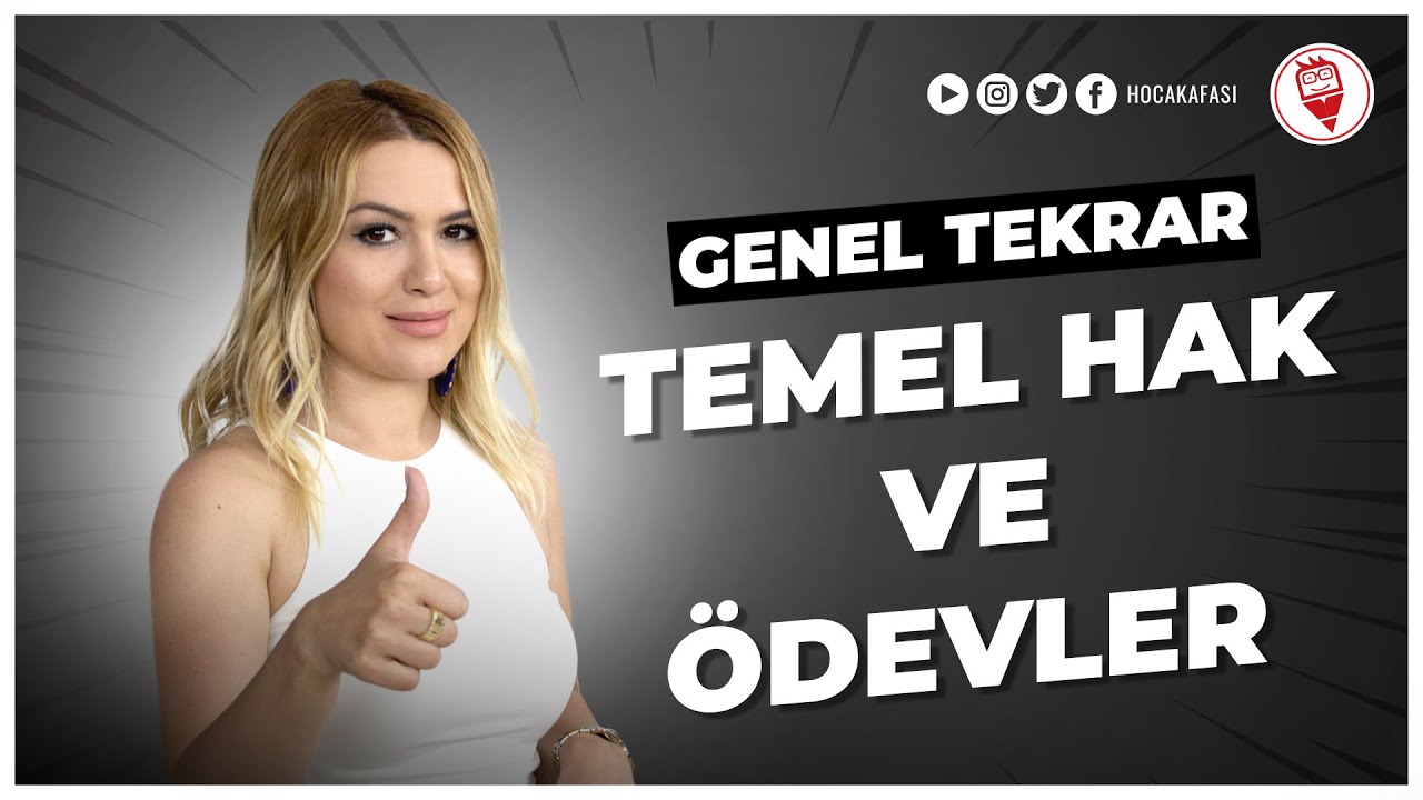 4) Temel Hak ve Ödevler Full Tekrar - Esra Özkan Karaoğlu (KPSS VATANDAŞLIK GENEL TEKRAR) 2022