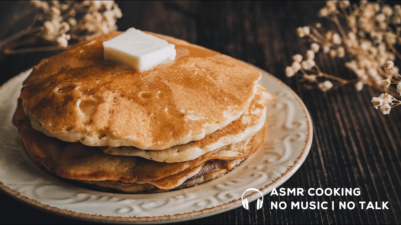 🎧ASMR Cooking: 🥞How to Make Pancakes | Easy Pancakes Recipe | No Talk | No Music