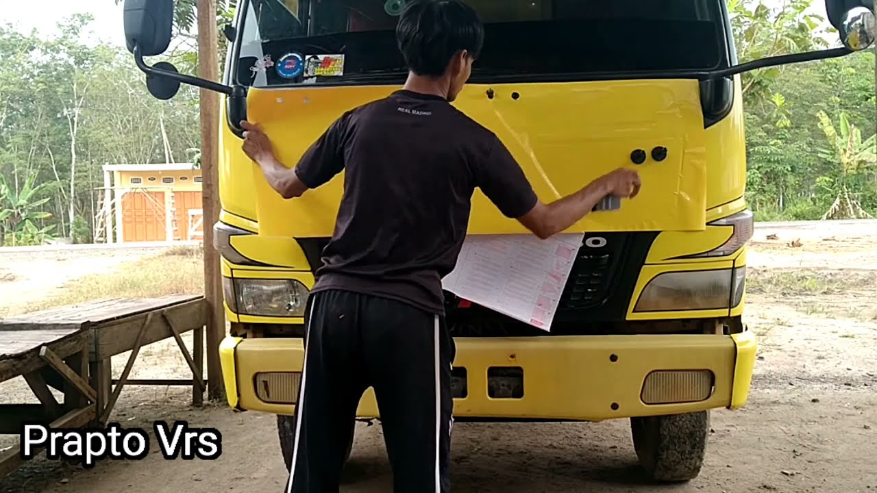 CARA PASANG SKOTLET BODY DEPAN TRUCK CANTER
