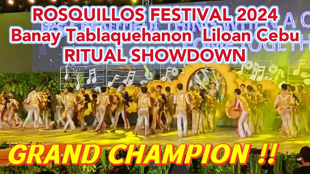 ROSQUILLOS FESTIVAL 2024 TABLAQUEHANON TABLA & SAN ROQUE LILOAN CEBU CHAMPION Ritual Showdown