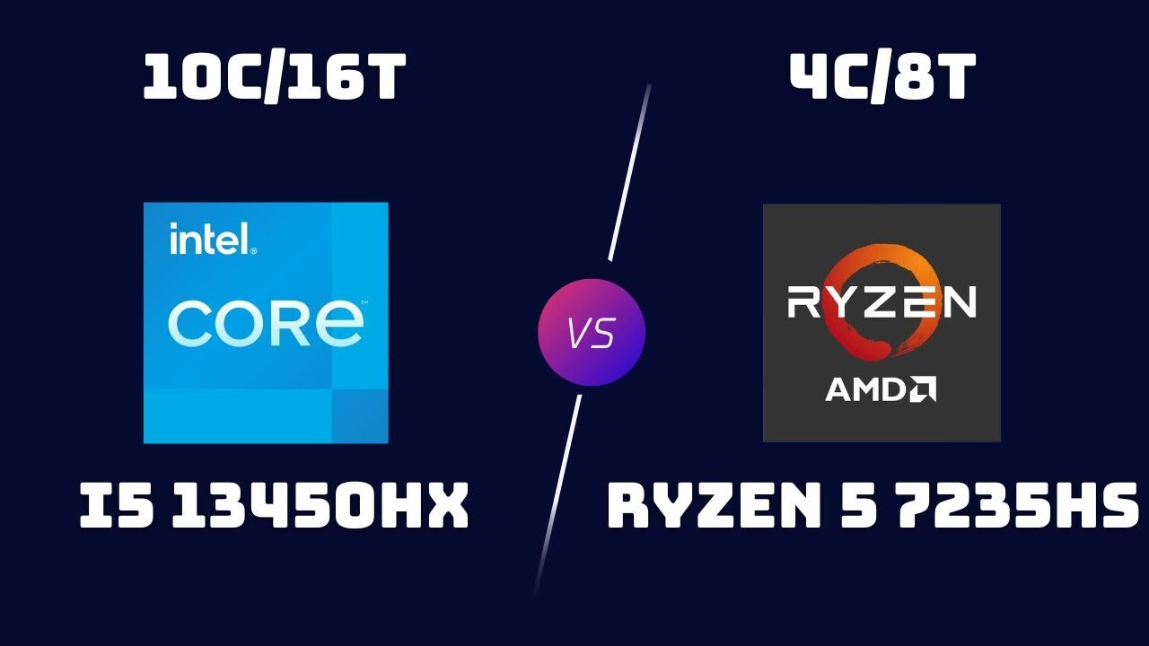 i5-13450HX vs Ryzen 5 7235HS &ndash; Raptor Lake HX vs Zen 3 HS Mobile CPU Duel