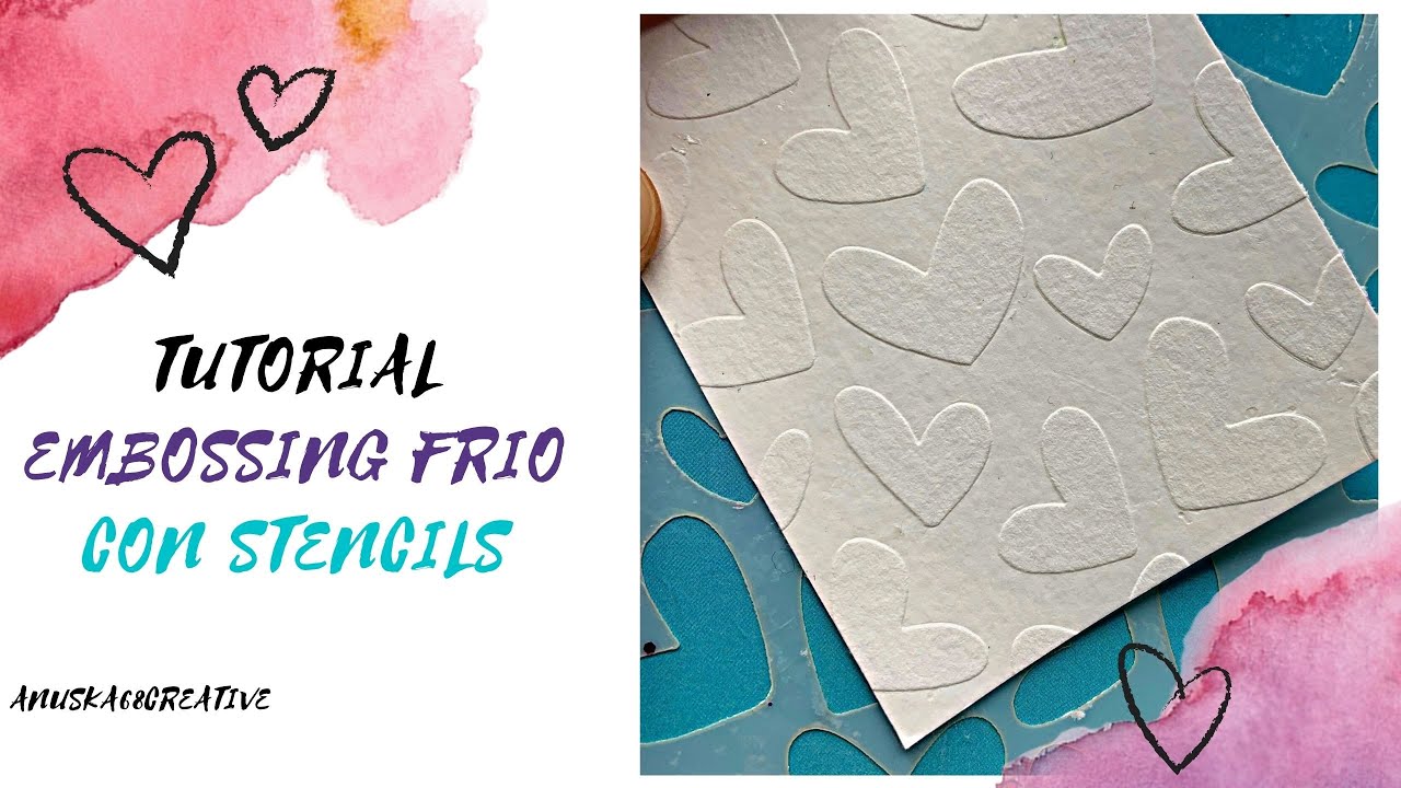 TUTORIAL Y  TIPS: EMBOSSING FRIO CON STENCILS  (lo que no viste en las #atcspowerdiciembre21)