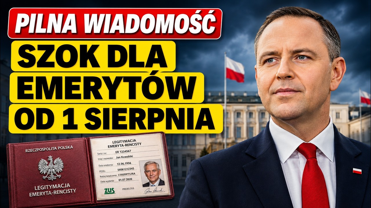🚨 GODZINĘ TEMU! ZUS ogłosił 5 zmian dla emeryt&oacute;w od 1 SIERPNIA!