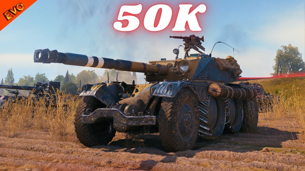 50K Spot + Damage Panhard EBR 105 Triple Carry  WoT Gameplay