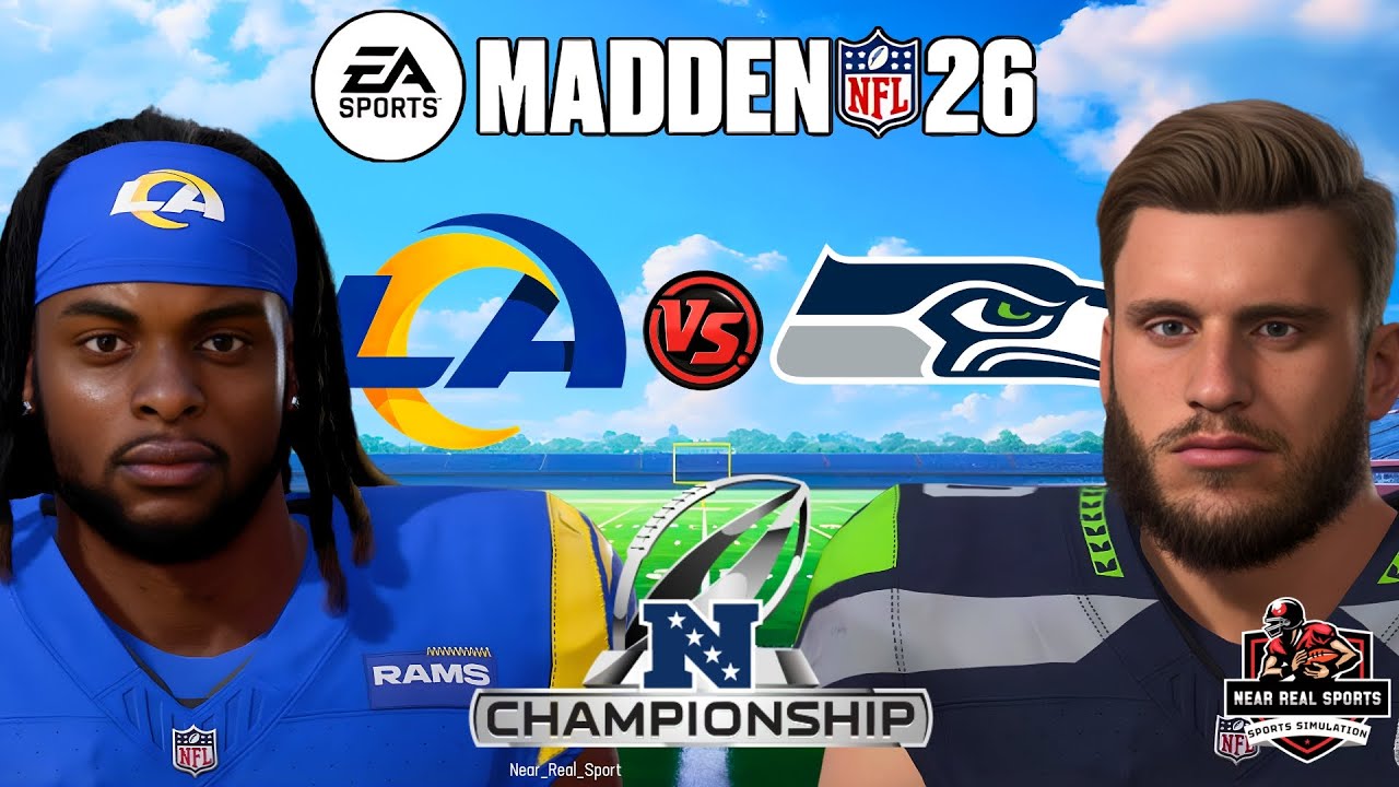 RAMS vs SEAHAWKS | NFL PLAYOFFS - CHAMPIONSHIP ROUND | MADDEN 26 PREDICTIONS