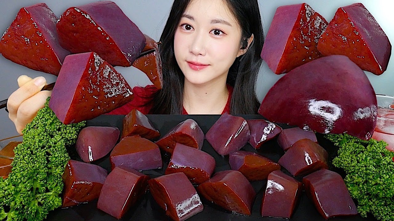 Сырая Печень❤️ Свежая Сырая Говяжья Печень😘 | eating show | asmr mukbang korean