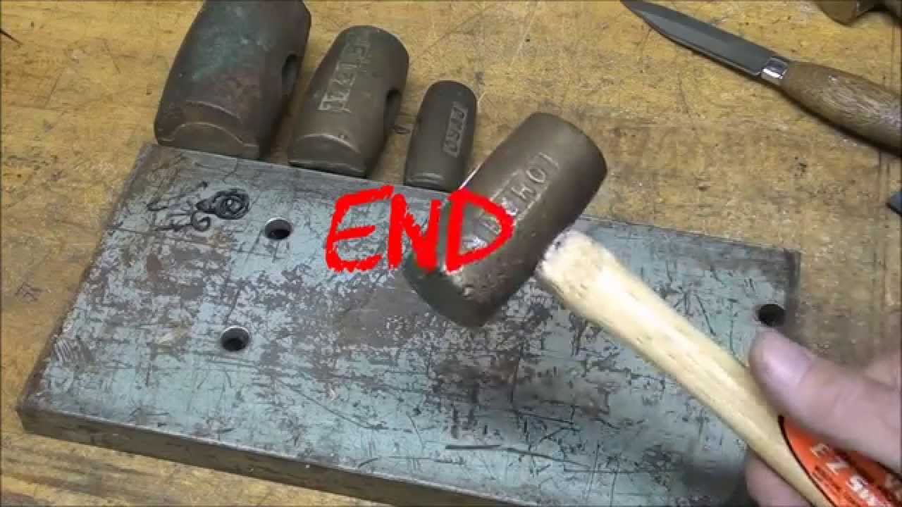SHOP TIPS #211 Putting a Handle on a Brass Hammer tubalcain mrpete222