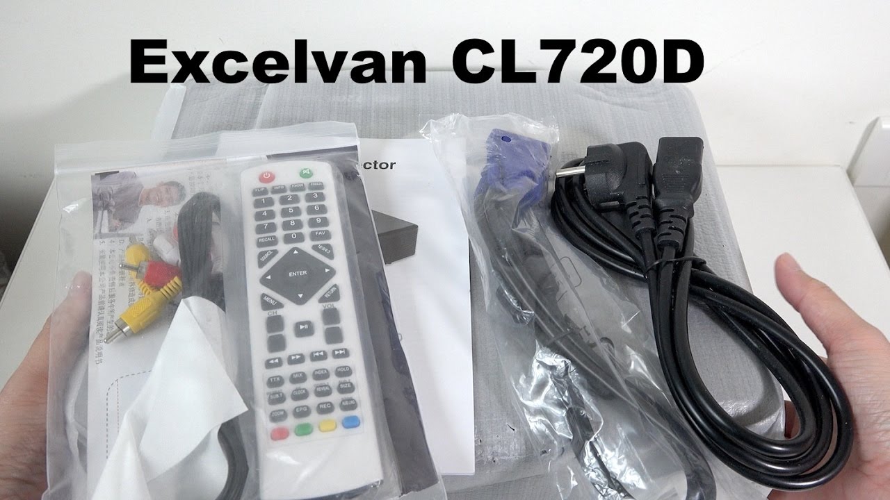 Excelvan CL720D LED Projector with Digital TV Slot Unboxing