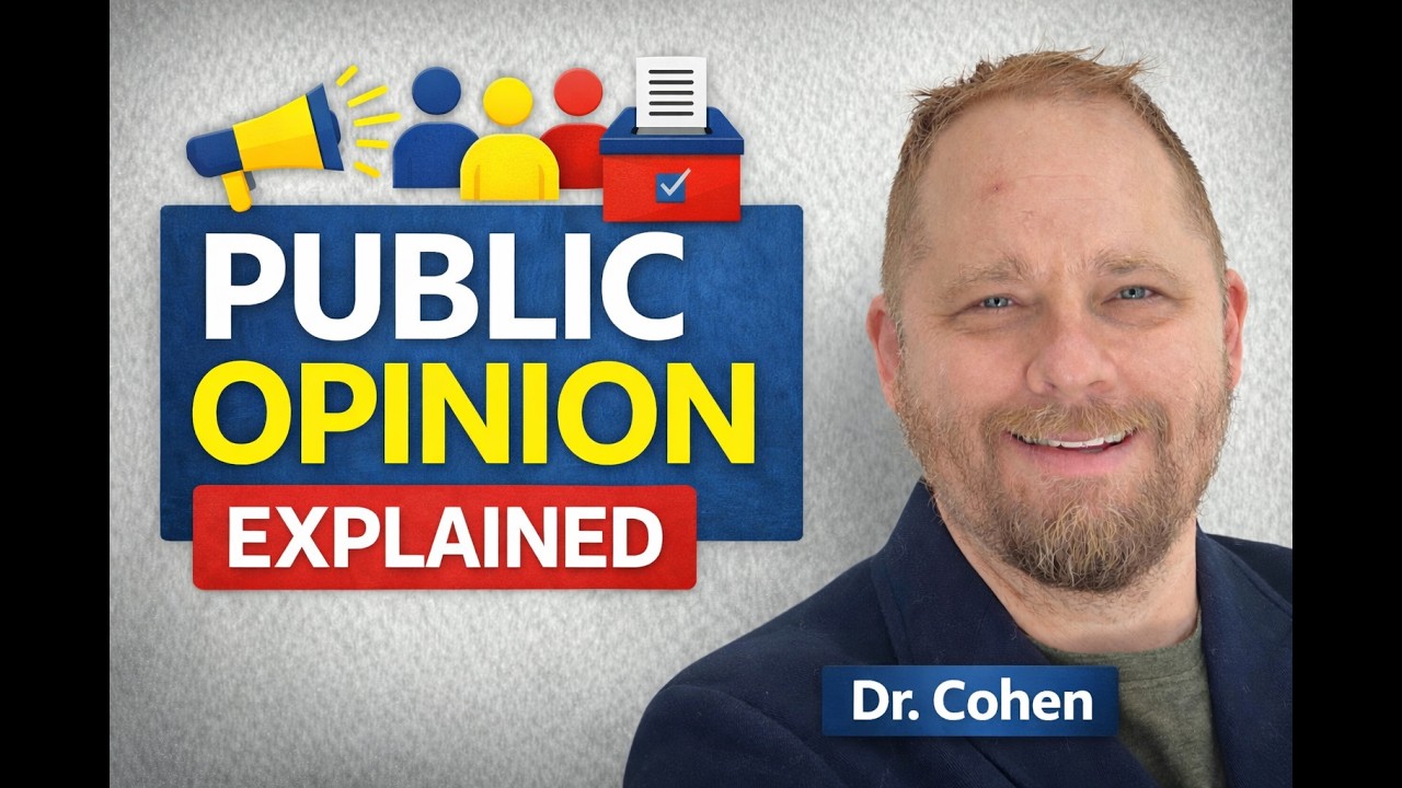 Dr  Cohen on 📊 Public Opinion Explained | How It Shapes Democracy & Policy