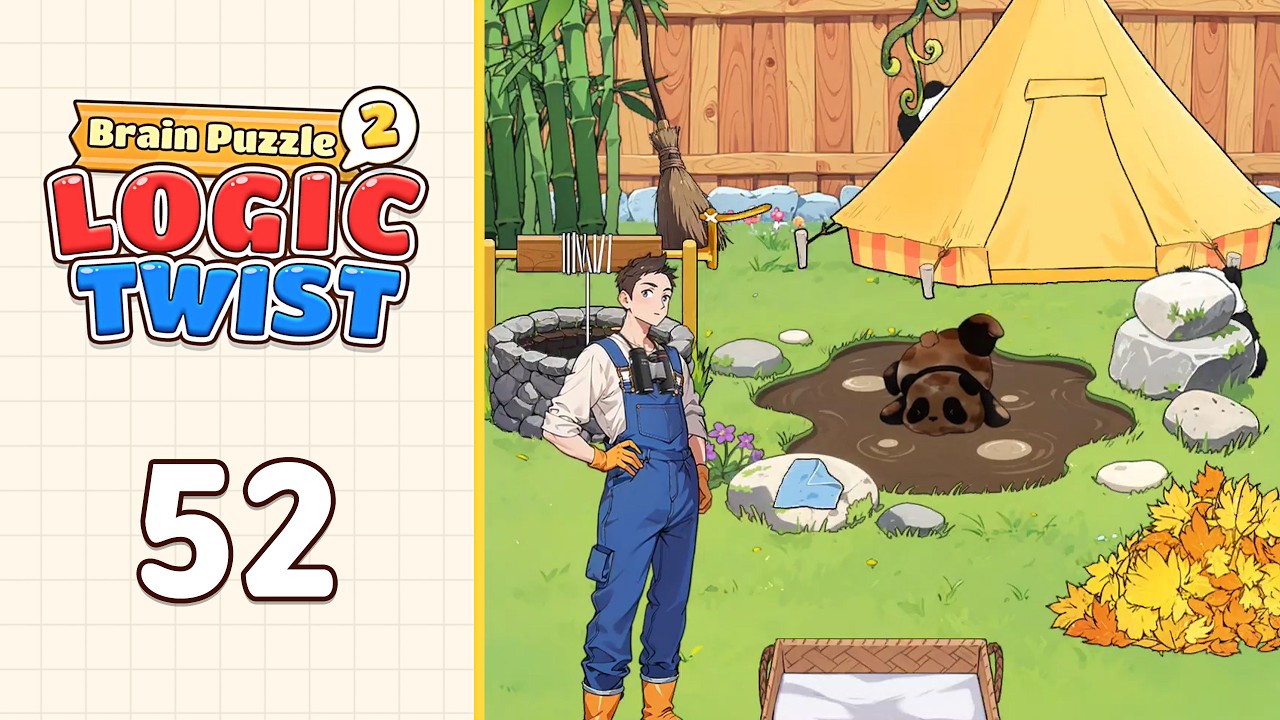 Brain Puzzle 2: Logic Twist Level 52 Find Panda | Complete Walkthrough & Solutions! 🎯