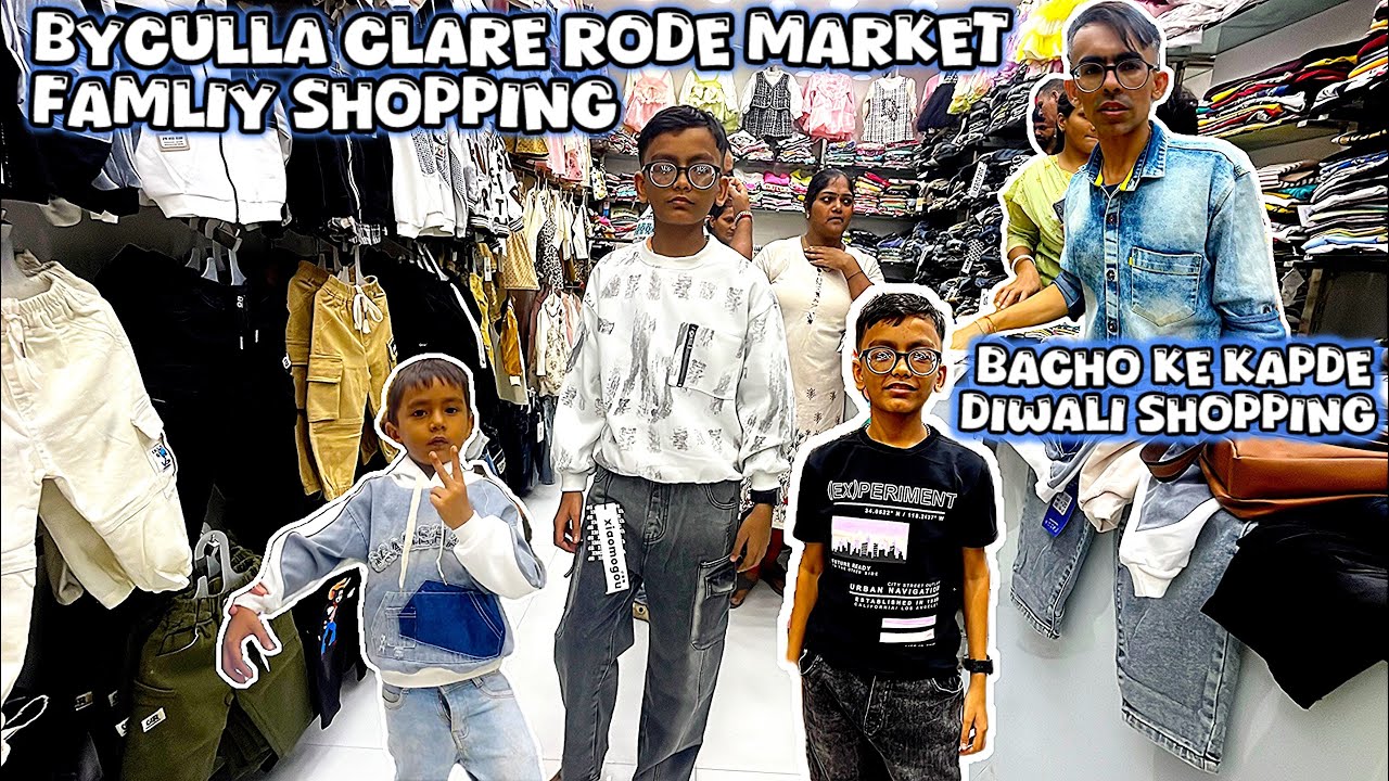 Diwali me Bacho ke Kapde shopping Byculla ClearRoad Market aur Dadar JantaMarket gaye