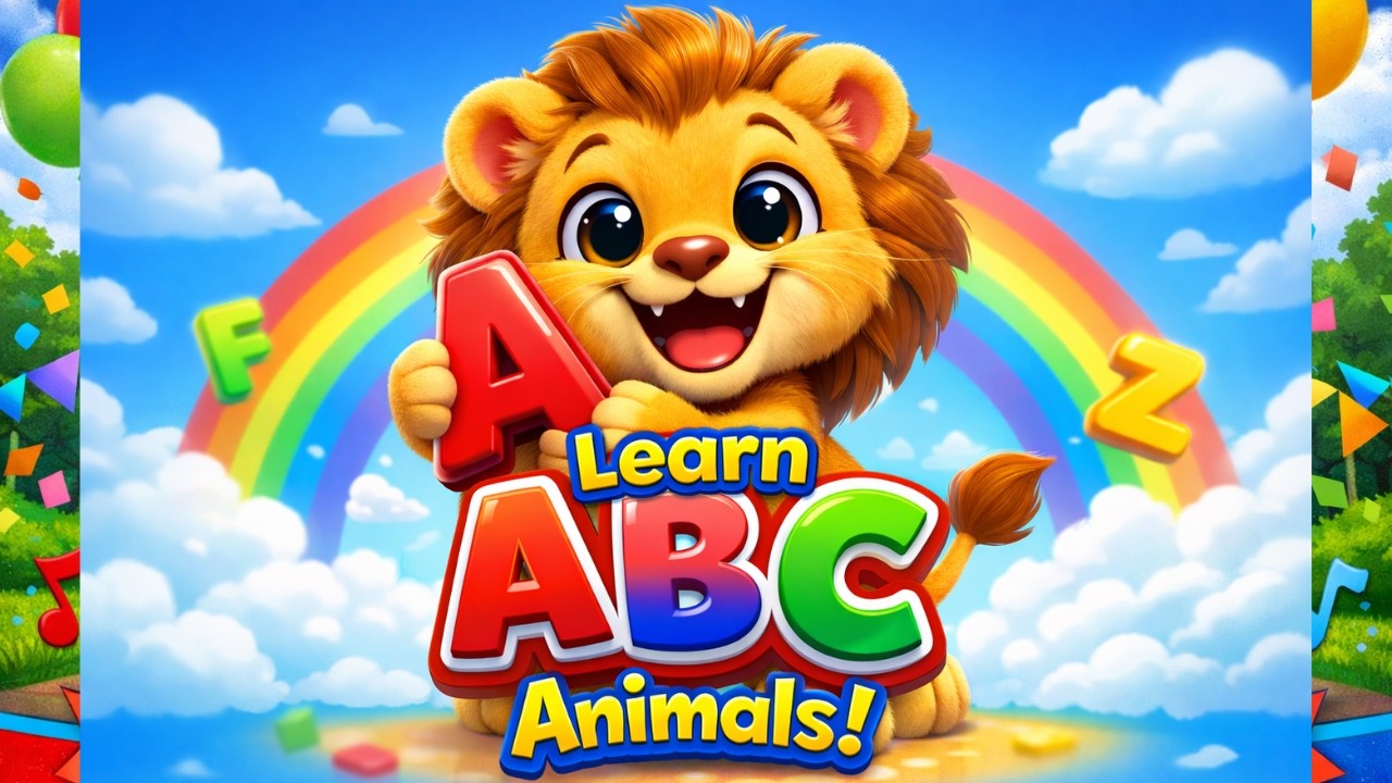 ABC Song for Kids 🎵 | Learn the Alphabet A to Z with Fun Animals! #nurseryrhymes #kidssongs #kids