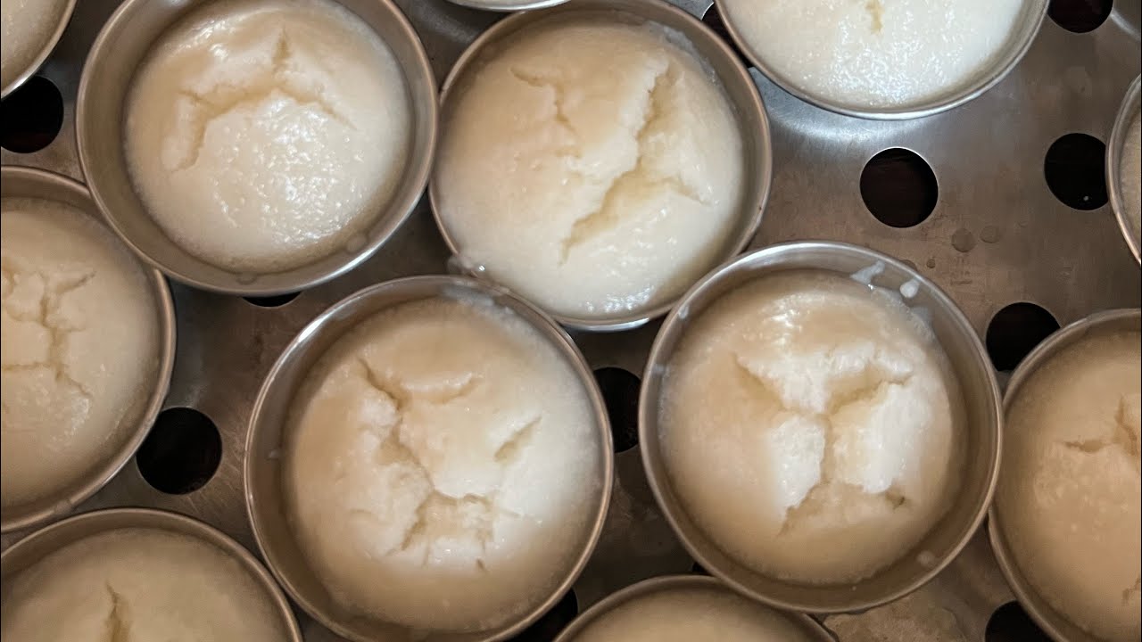 Rice steam cake នំអាកោខ្ទិះ