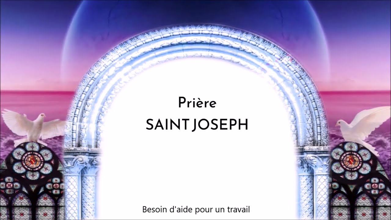 Prière à Saint Joseph  - Pour une aide dans le travail