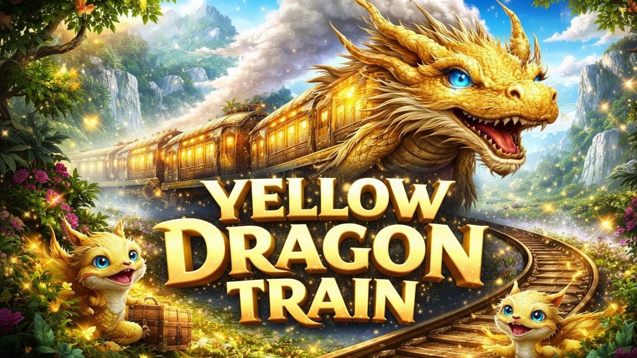 🐉🚂 De Gele Drakentrein ✨ Stap in en reis naar magische dromen 🌄🌟