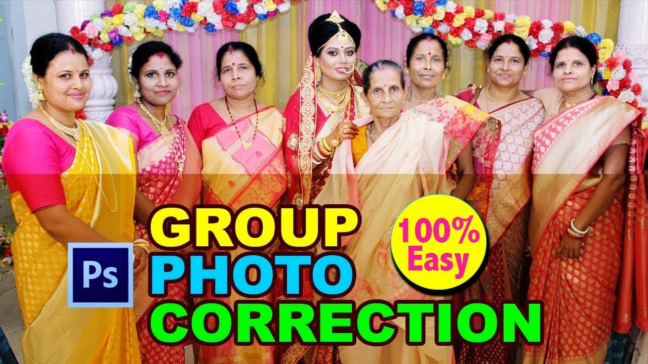 Easy Process Of Group Photo Correction | Use Curves Preset | Easy Way Of Group Photo Correction