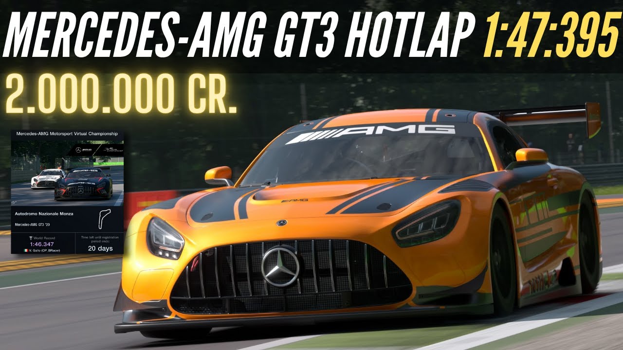 Gran Turismo 7: Lap Time Challenge Monza | Mercedes AMG GT3 Hotlap [4K]