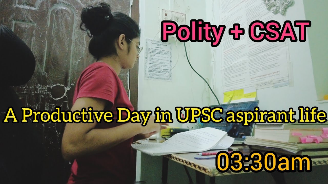 I woke up at 3:30am to study for UPSC 2026/ A productive day in a life of UPSC aspirant/🎯📚