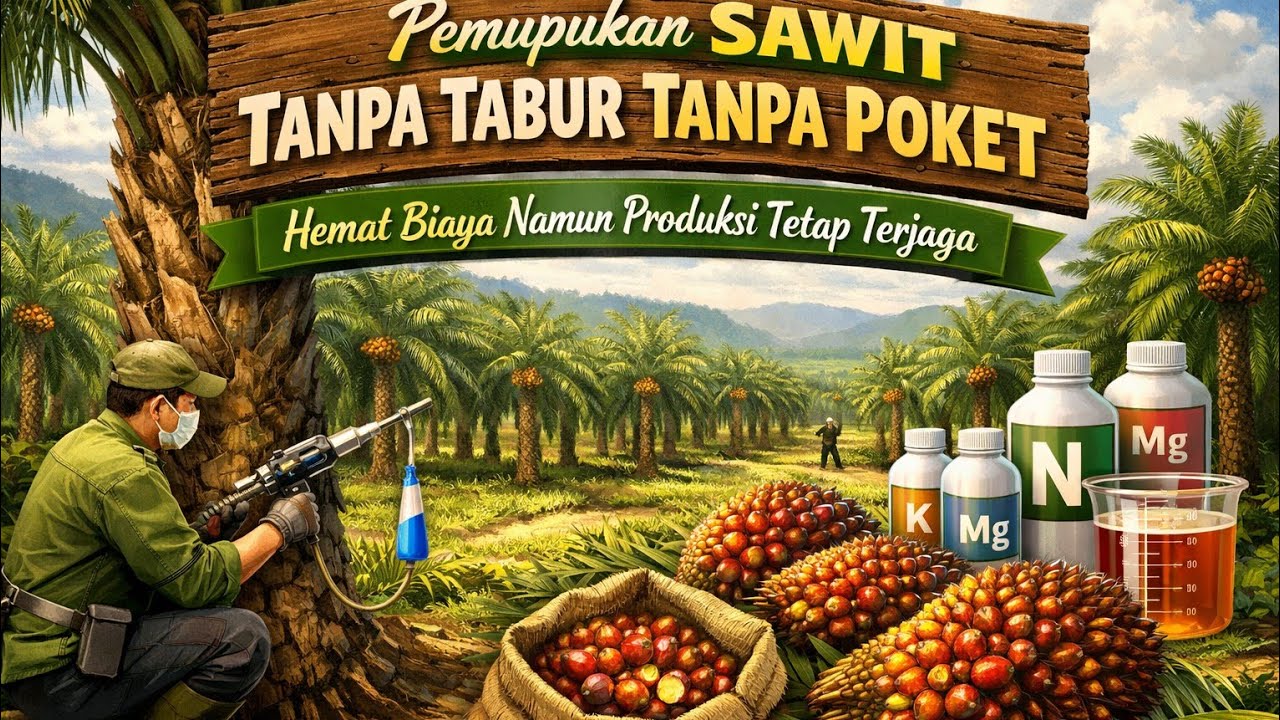 CARA MEMUPUK SAWIT HEMAT BIAYA NAMUN PRODUKSI TETAP MELIMPAH