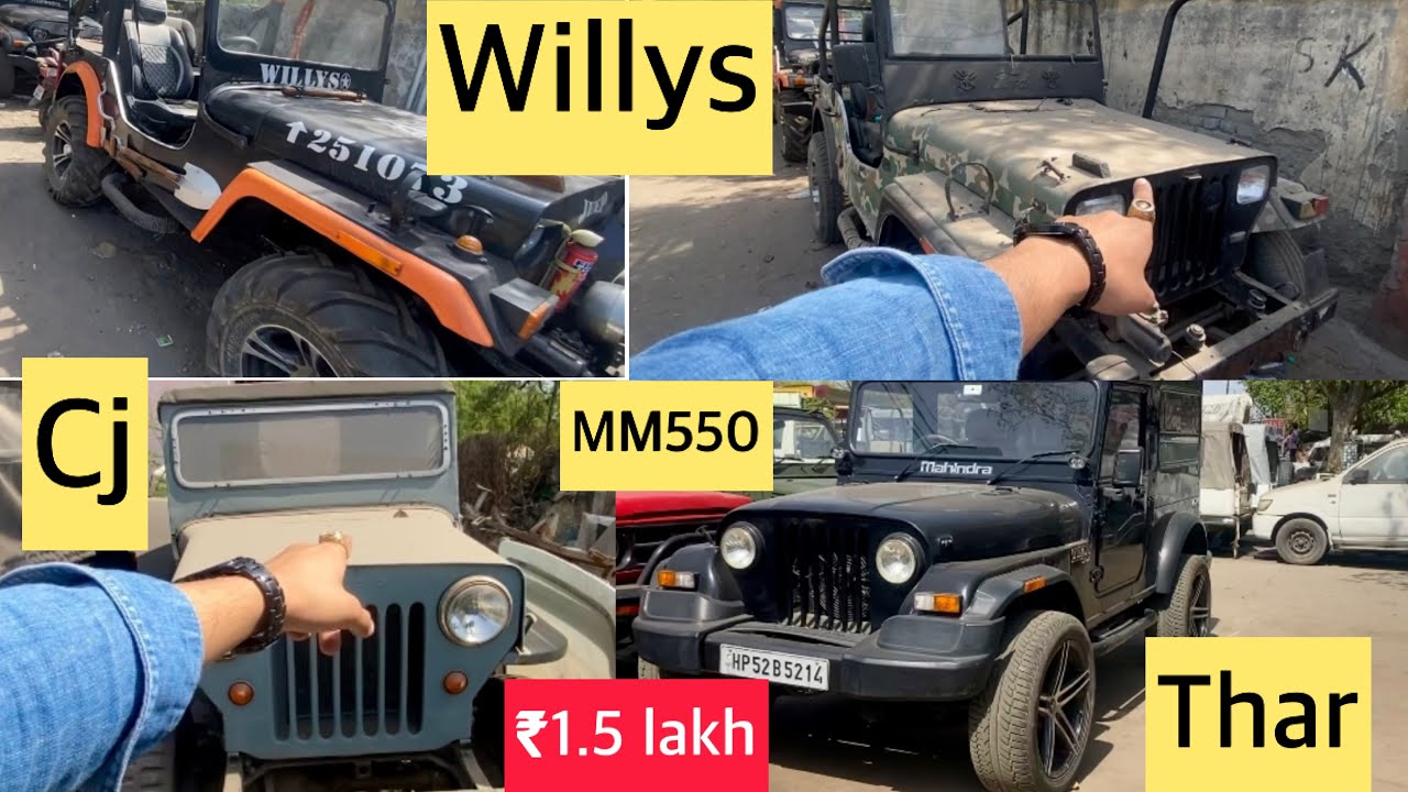 Thar | Mm550| Gypsy | Willy jeep | Mayapuri cheapest market | Mm550 converted to Thar | Army action|