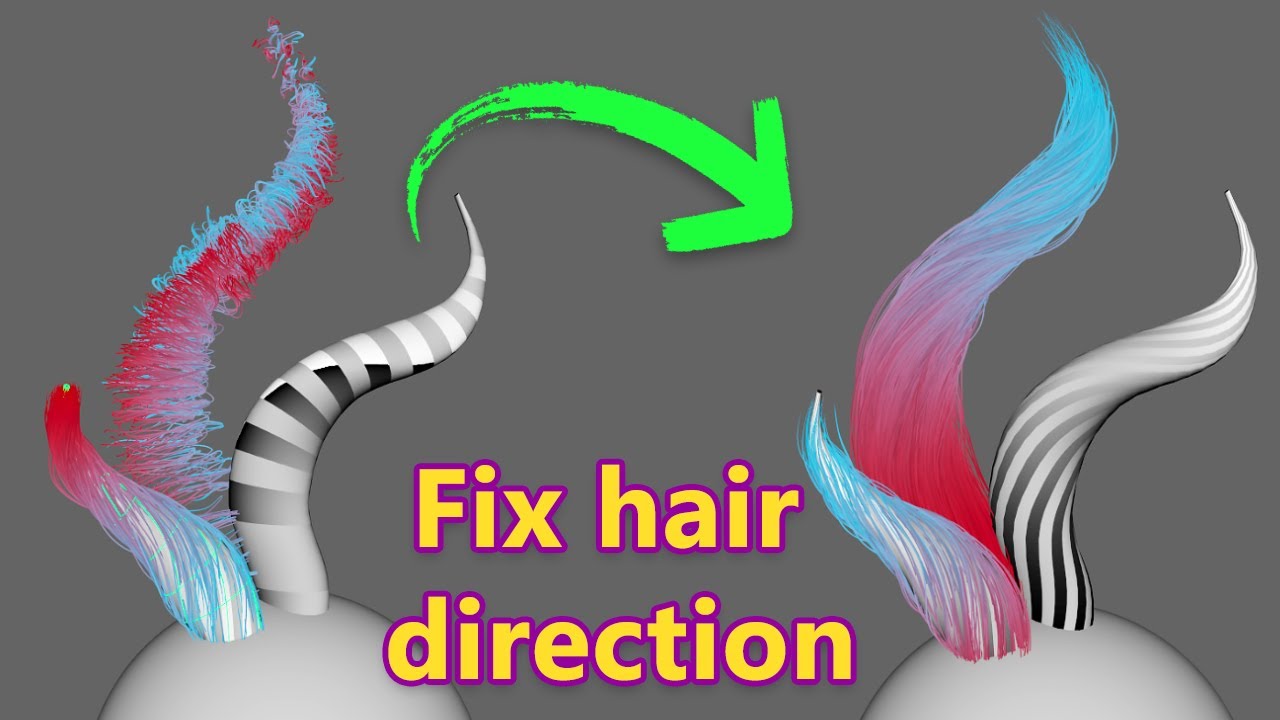 How to fix hair direction