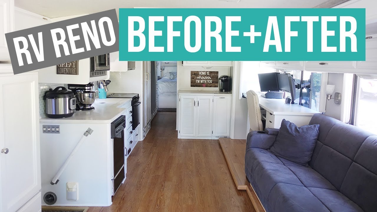 RENOVATED RV BEFORE AND AFTER 🚌 Renovated RV Tour | See Motorhome Remodel & Get RV Renovation Tips