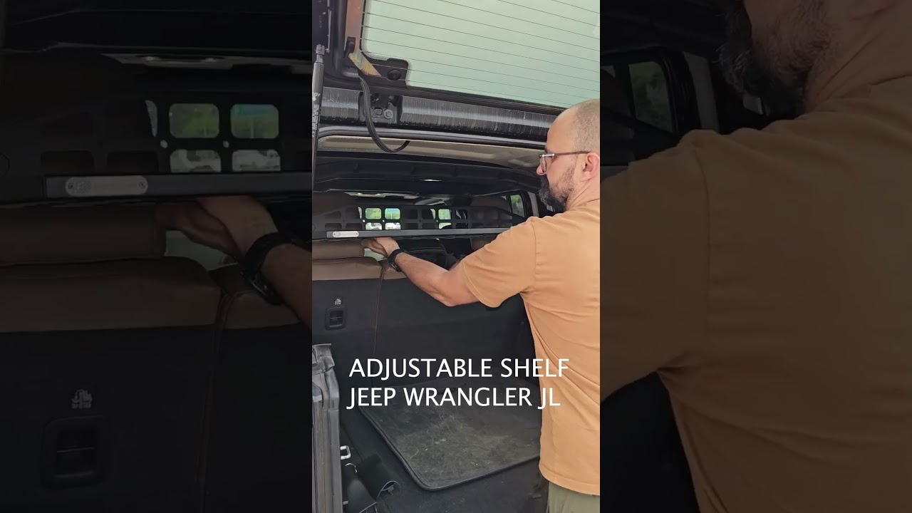 Adjustable Shelf for Jeep Wrangler JLU #bisongear #offroad #overlanding #4x4accessories #4x4