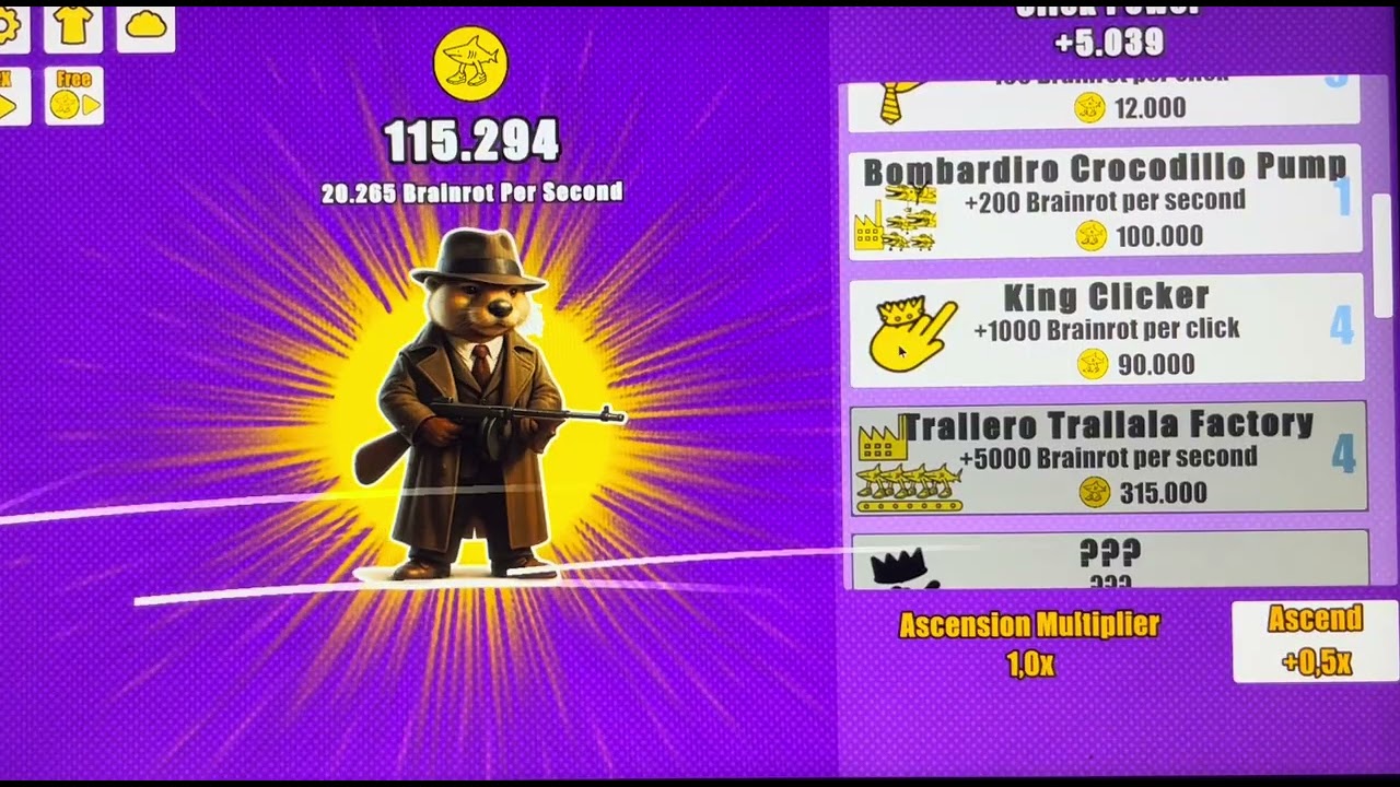Italian brainrot clicker road to 1b 