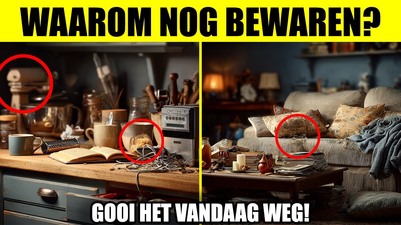 MINIMALISME: 20 NUTTELOZE dingen die je NOG STEEDS thuis BEWAART (gooi ze NU weg)