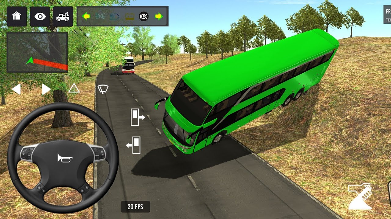 😱🔥BUS SIMULATOR INDONESIA ll new euro coach bus simulator indonesia l new euro trock #bus #simulator