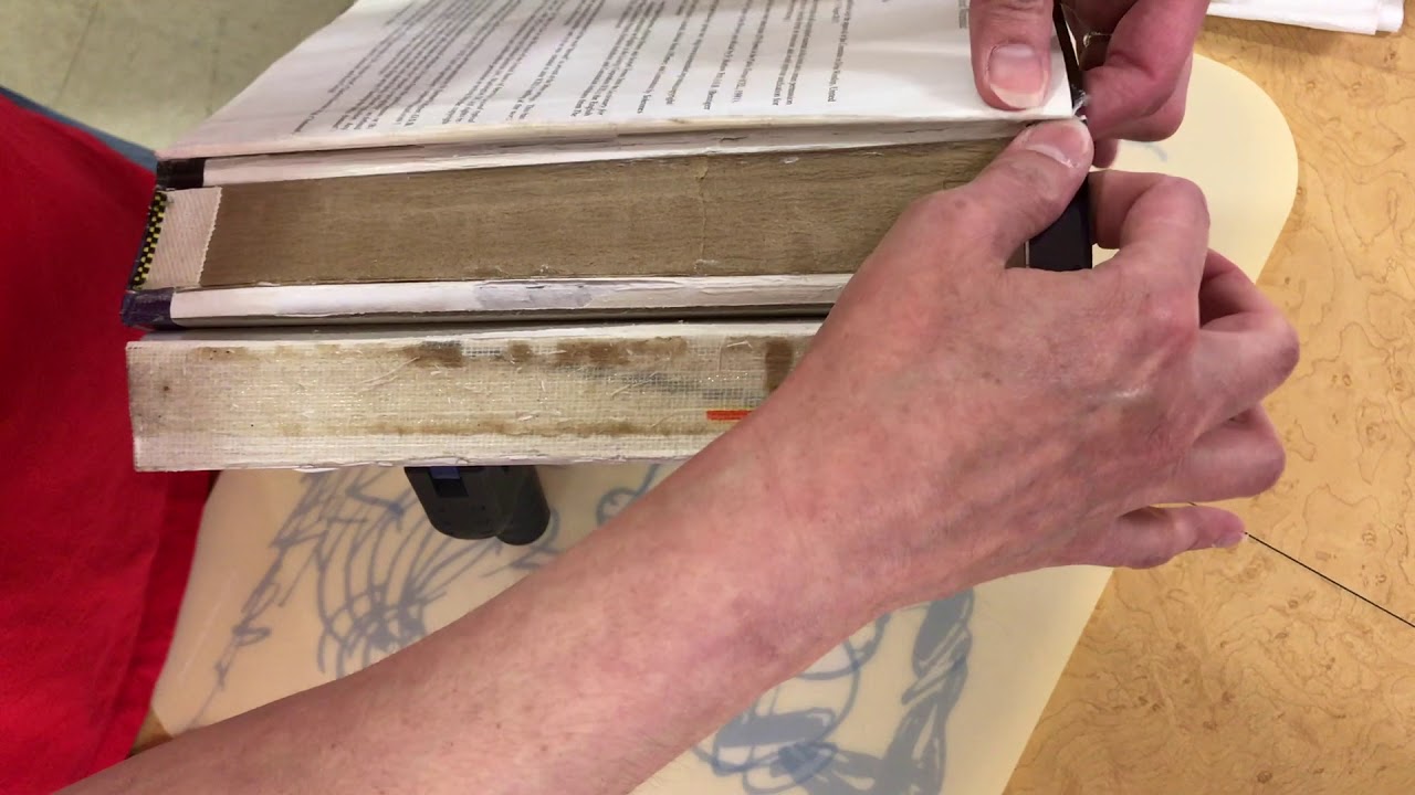 Book Repair - How to Reattach a Cover