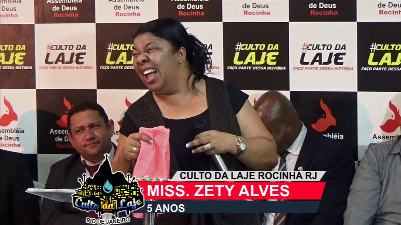 MISS. ZETY ALVES NA FESTIVIDADE DE 5 ANOS CULTO DA LAJE ROCINHA RJ - DIA 19 /AGOSTO/ 2019