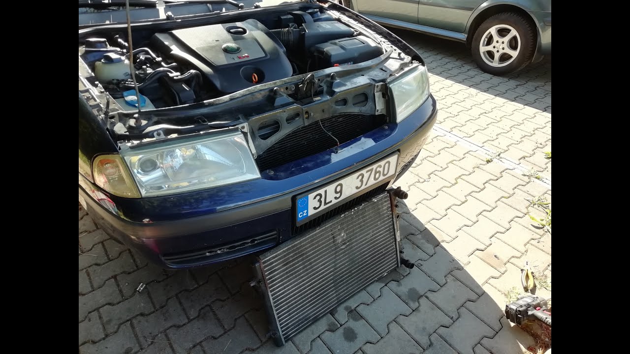 Octavia 1 výměna chladiče vody.