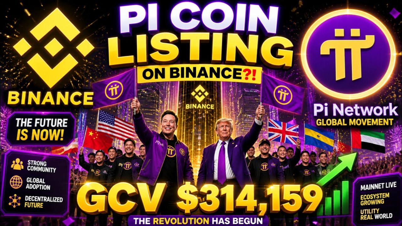 #Binance PI COIN LISTING ON BINANCE?! 🚀 GCV $314,159 Global Movement