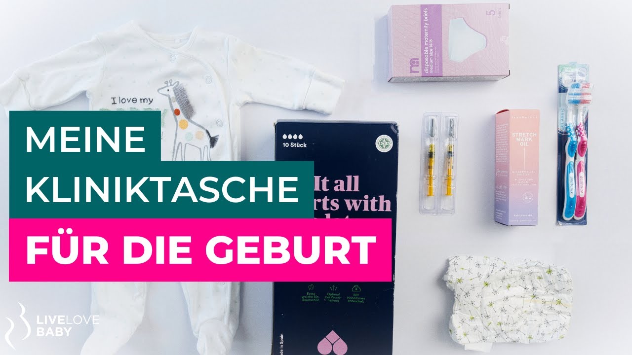 Ich packe meine Kliniktasche f&uuml;r die Geburt.