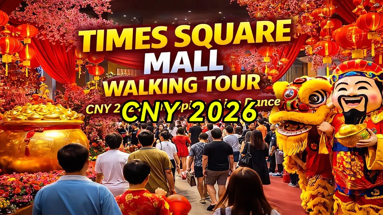INSANE Chinese New Year Crowd 🧧 | Berjaya Times Square Walking Tour 🇲🇾 @ Walking Tour 