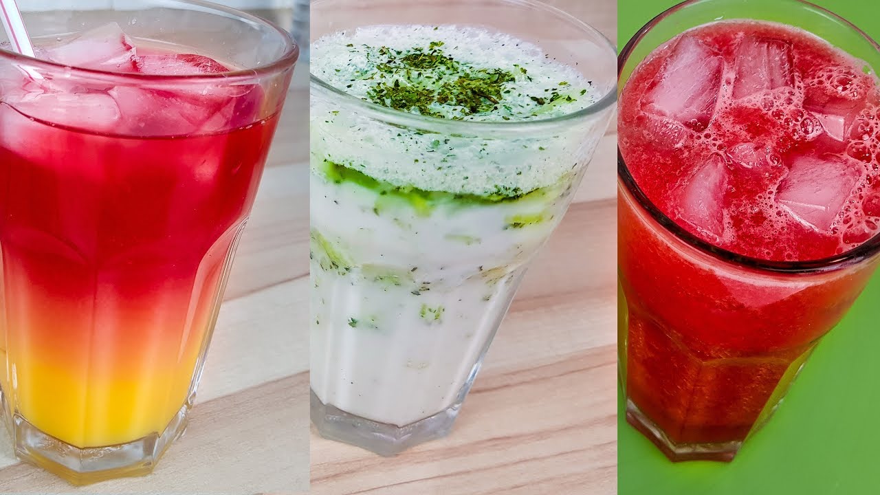 3 Iftar Drinks Ramadan  |  رمضان  نوشیدنی برای