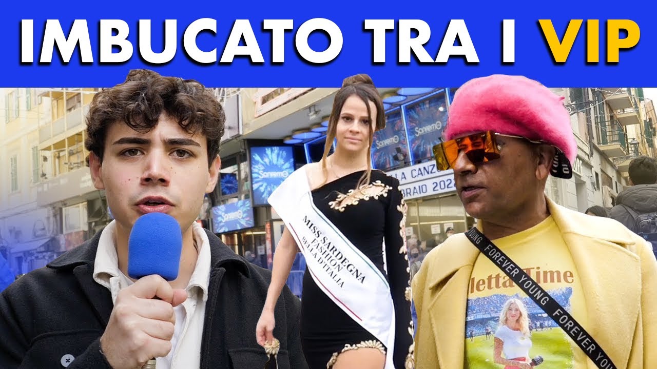 IMBUCATO di nascosto tra i VIP di SANREMO 2022 - Cosa succede fuori dal teatro?