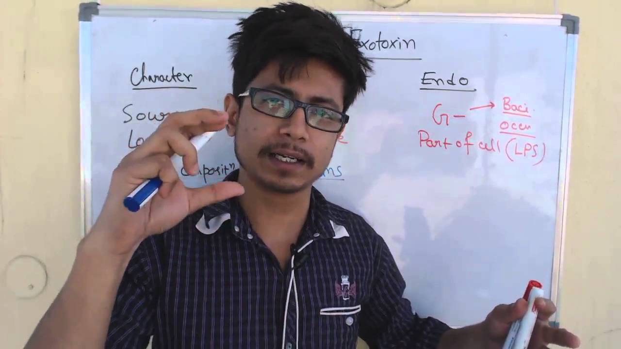 Exotoxins and endotoxins