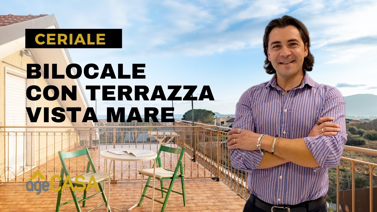 Ceriale, Italy, vendita bilocale con terrazzo vista mare in Via Sant'Eugenio, Agecasa