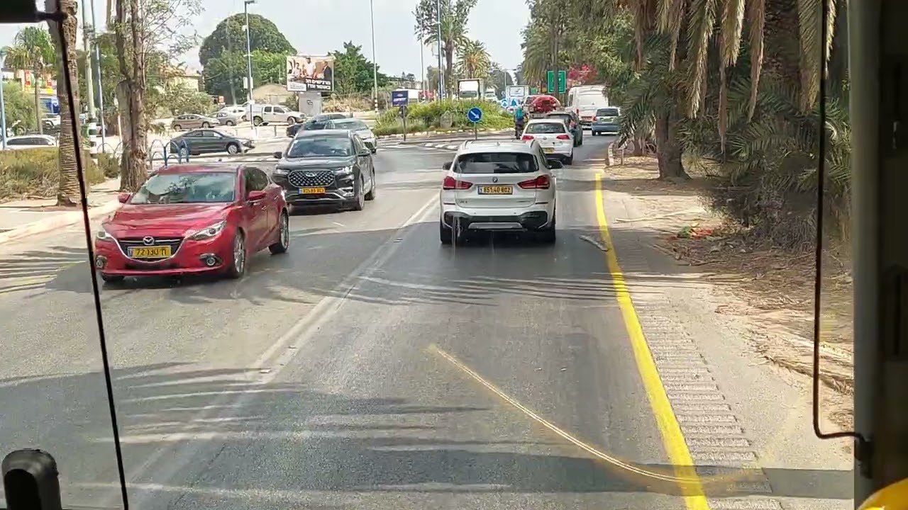 מבנימינה לחדרה דרך הכבישים 652, 650 ו-65 Binyamina to Hadera via roads