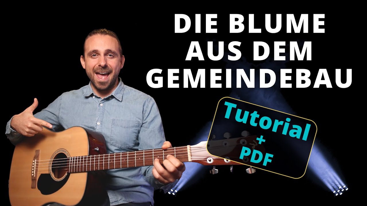 Die Blume aus dem Gemeindebau - Wolfgang Ambros | Akustik Gitarre Tutorial